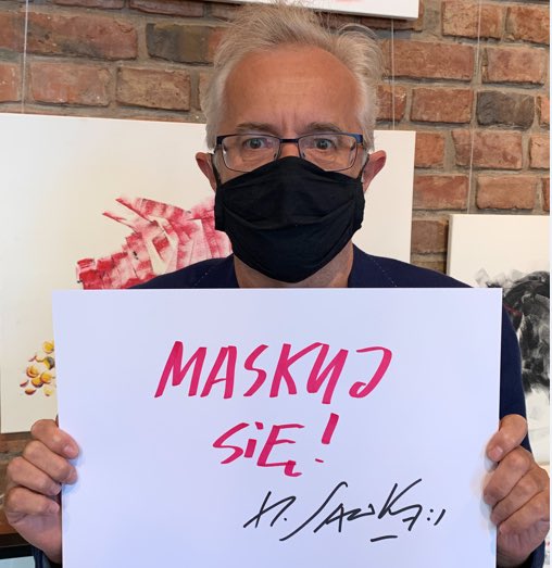 Zdjęcie nr 2: Henryk Sawka popiera akcję #MaskujSię