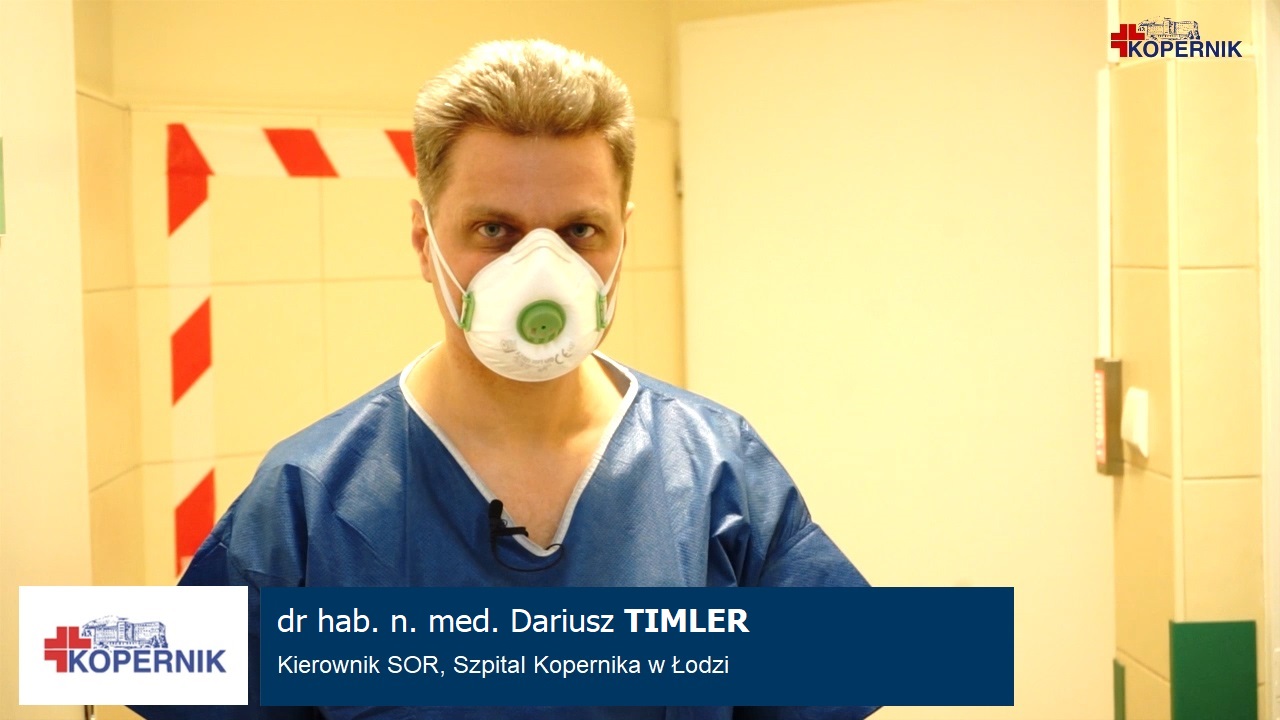 dr hab. n. med. Dariusz Timler, kierownik SOR, Szpital Kopernika w Łodzi