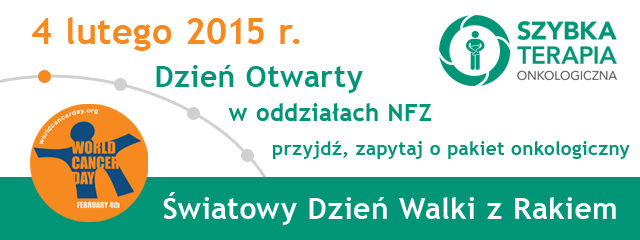 4 lutego. Światowy Dzień Walki z Rakiem. Przyjdź do oddziału NFZ