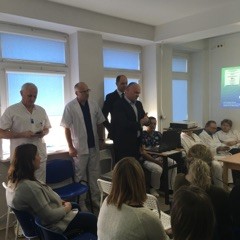 3. Podczas inauguracji Dni otwartych gości witał m.in. Artur Olsiński dyrektor ŁOW NFZ
